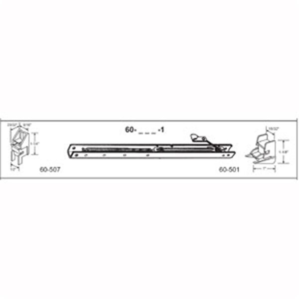 Robus Splendor 38 in. Balance Stamped No. 3740 with Ends 60-507 & 60-501 Attached Window Channel, 4PK RO1208542 - main